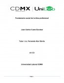 Fundamento social de la ética profesional
