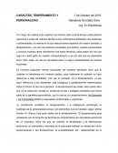 CARÁCTER, PERSONALIDAD Y TEMPERAMENTO