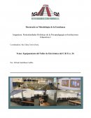 Equipamiento del Taller de Electrónica del C.B.T.i.s. 24