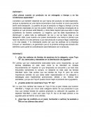 Actividad ¿Qué piensa cuando un producto no es entregado a tiempo y en las condiciones esperadas?