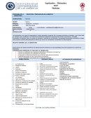 Encuadre, Selección y Preparación de alimentos. Escolarizado mixto