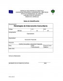 Estrategias de Intervención Comunitaria