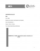 Administración global, comparada y de calidad