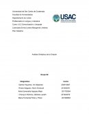 Análisis Sintáctico de la Oración Grupo #2