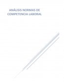 Comparativo: Análisis normas de competencia laboral