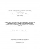EL PRINCIPIO DE LA PLANIFICACIÓN EN EL ANÁLISIS DE LA EFICIENCIA DEL GASTO PÚBLICO EN EDUCACIÓN