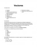 Vectores. Conceptos clave