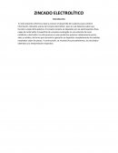 Zincado electrolitico laboratorio