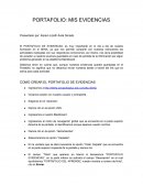 PORTAFOLIO: MIS EVIDENCIAS