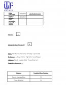 Introducción a las técnicas del trabajo experimental.