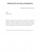 Propuesta de reclutamiento