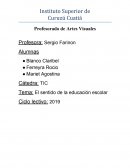 El sentido de la educación escolar