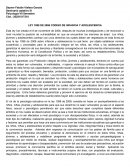 LEY 1098 DE 2006 CODIGO DE INFANCIA Y ADOLESCENCIA