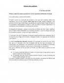 Informe sobre audiencia