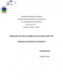 Elaboración de cestas ecológicas para la preservación del ambiente Fomentando la institución