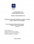 Mención en Responsabilidad Social Propuesta de desarrollo sostenible para mujeres en etapa escolar víctimas de acoso callejero