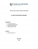 EL ÁREA DE RECURSOS HUMANOS