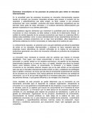 Elementos innovadores en los procesos de producción para entrar en mercados internacionales