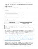 GUÍA DE ENTREVISTA – Mentoría docente semipresencial