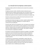 Planteamiento del problema en una empresa constructora