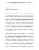 EL DEBATE CONTEMPORÁNEO SOBRE LA LIBERTAD