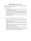 Bingo de Patrones. (Matemática, 3° básico)