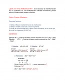 ¿Que es factorizacion? Ejercicios