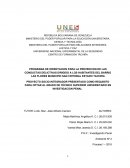 Prevención de las Conductas delictivas