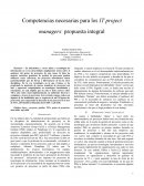 Competencias necesarias para los IT project managers: propuesta integral