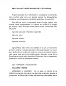 ENSAYO: LOS CUATRO PILARES DE LA EDUCACION