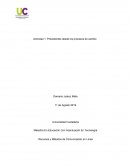 Actividad 1. Precedentes desde los procesos de cambio