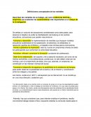 Definiciones conceptuales de las variables