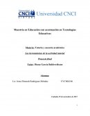 Las herramientas de la actividad tutorial