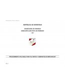 Procedimiento aplicable para faltantes y sobrantes de mercancias