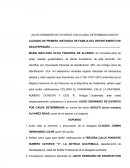 DEMANDA INICIAL JUICIO ORDINARIO DE DIVORCIO CON CAUSAL DETERMINADA