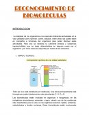 Reconocimiento de biomoleculas con ayuda de reactivos quimicos
