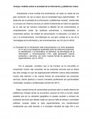 Análisis sobre la sociedad de la información y plataforma virtual