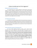 ¿Cómo transforman los SI los negocios?