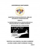 La importancia de la sociología de la educación en la labor docente