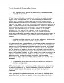 Foro de discusión 3: Manejo de Devoluciones