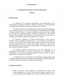 La sociedad internacional y Derecho internacional