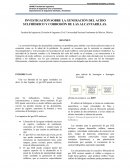 INVESTIGACIÓN SOBRE LA GENERACIÓN DEL ACIDO SULFHÍDRICO Y CORROSIÓN DE LAS ALCANTARILLAS