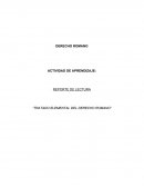 REPORTE DE LECTURA “TRATADO ELEMENTAL DEL DERECHO ROMANO”