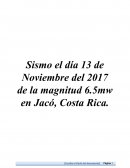 Sismo en Costa Rica