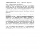 ACTIVIDAD FORO INACAP – Sistemas de Información Administrativo