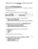 FORMULARIO DEL PLAN DE GESTIÓN INTEGRAL DE RESIDUOS HOSPITALARIOS Y SIMILARES