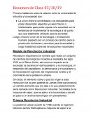 Resumen de La Mecatronica y Revolucion Industrial