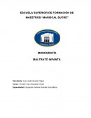 Realidad boliviana : Maltrato infantil