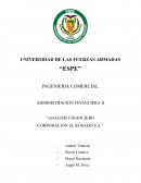 Analisis financiero de corporacion el Rosado S.A