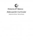 Historia 6º Básico Adecuación Curricular